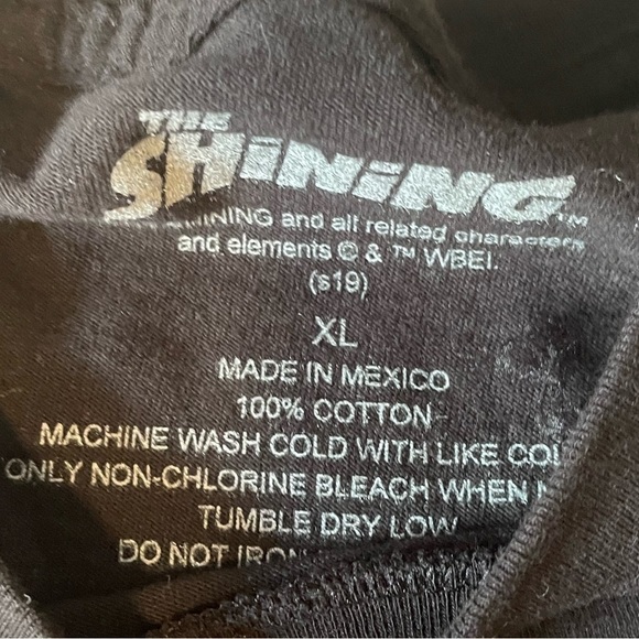 The Shining all work and no play makes Jack a dull boy black graphic unisex tee - Picture 6 of 7